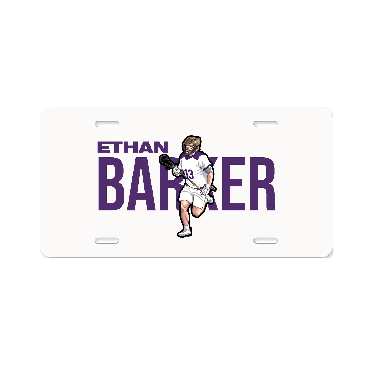 License Plate — Player Name in Classic