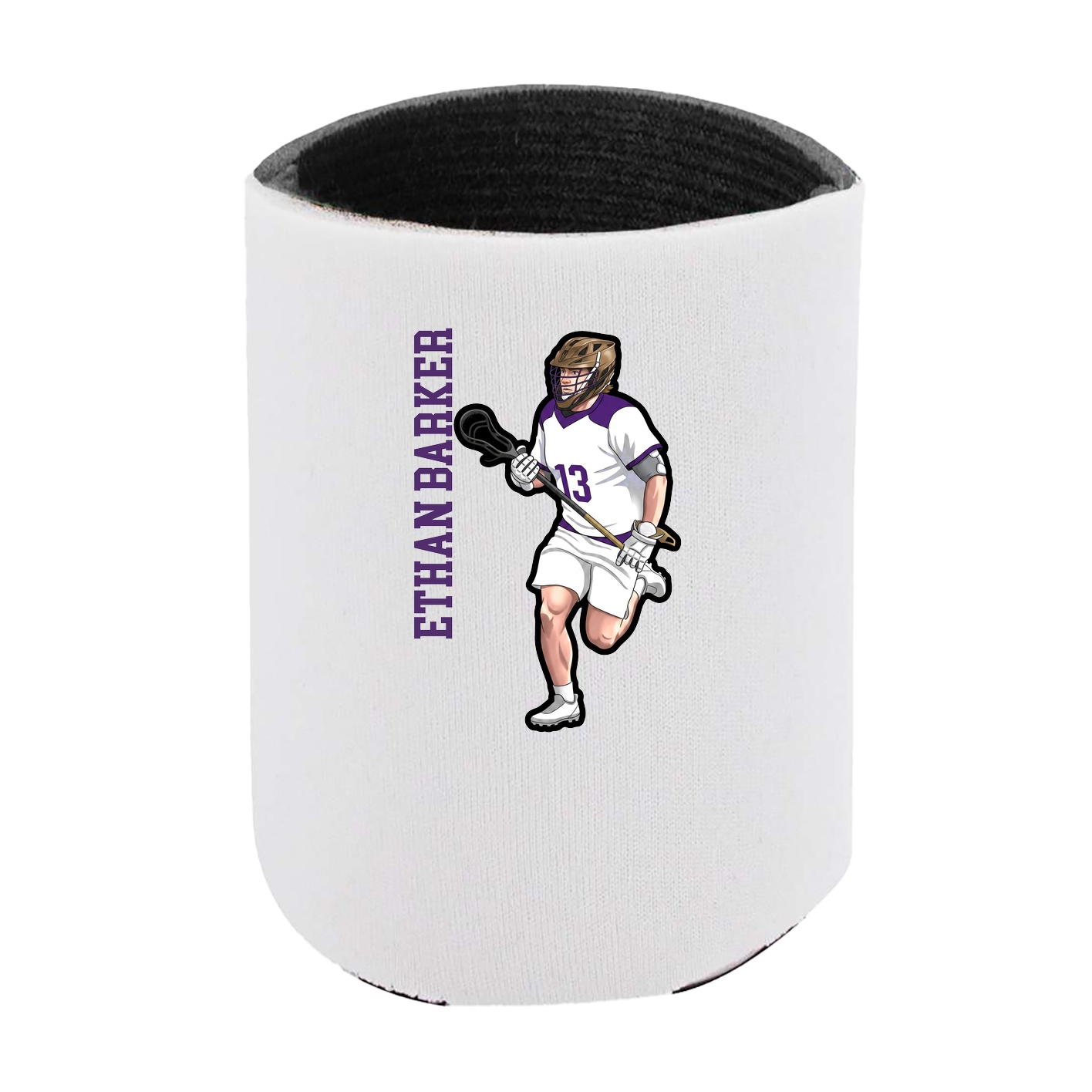 Can Holder — Name Vertical in White