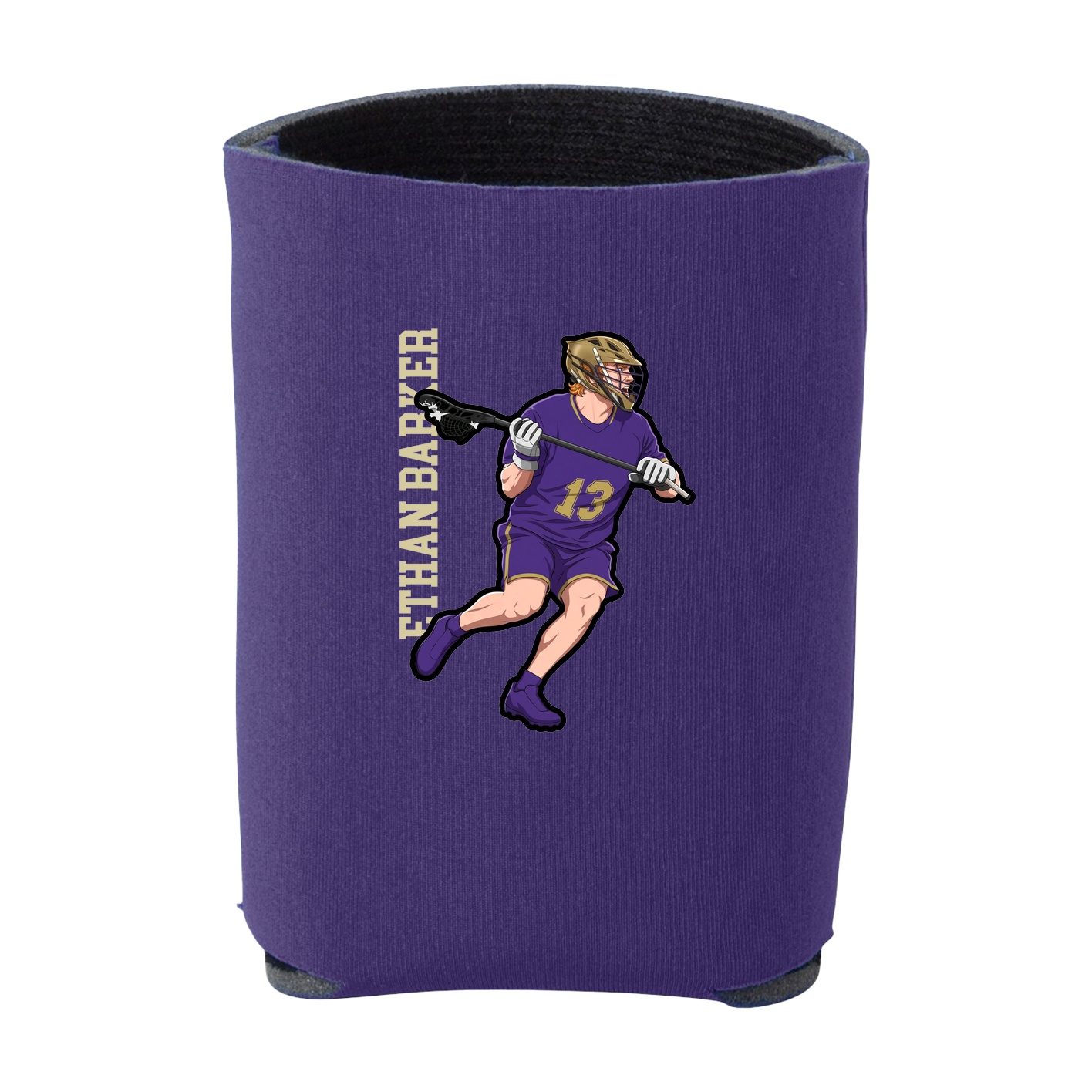 Can Holder — Name Vertical in Purple
