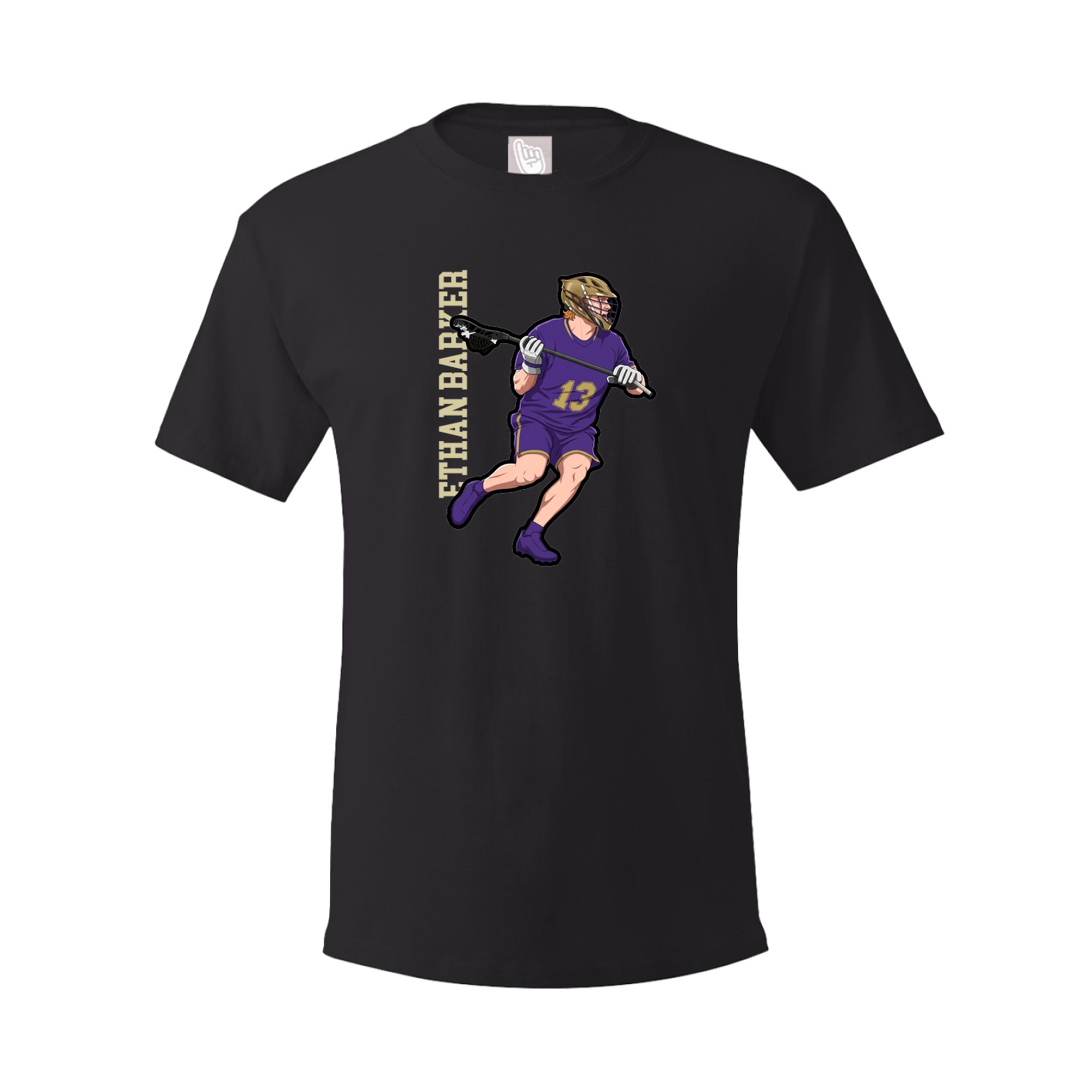 Tee — Name Vertical in Black
