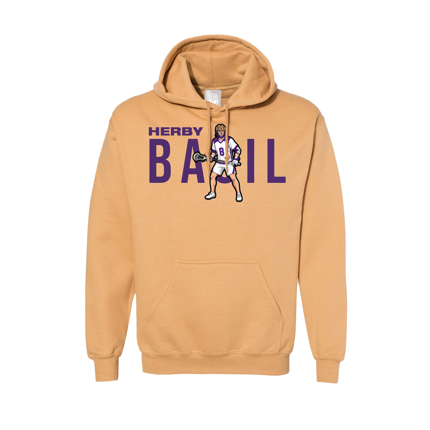 Hoodie — Player Name in Vegas Gold