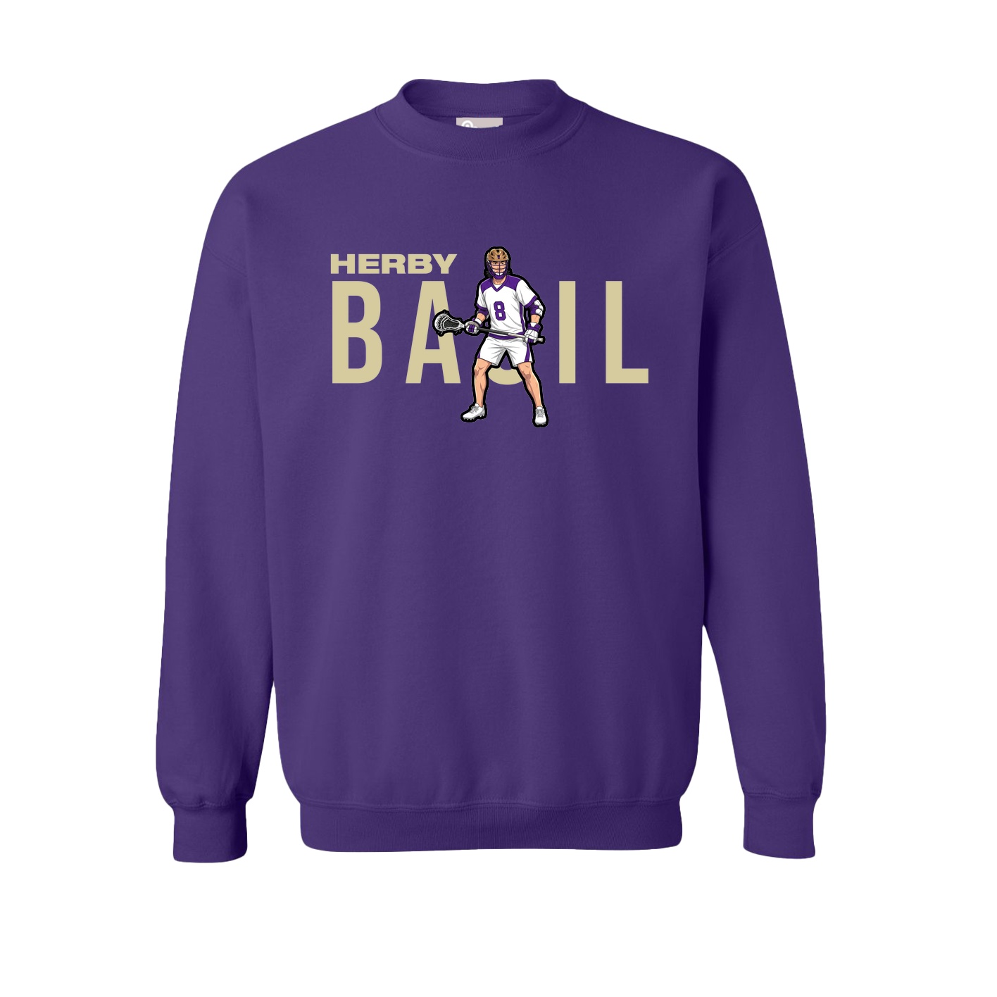 Fleece Crew — Player Name in Purple