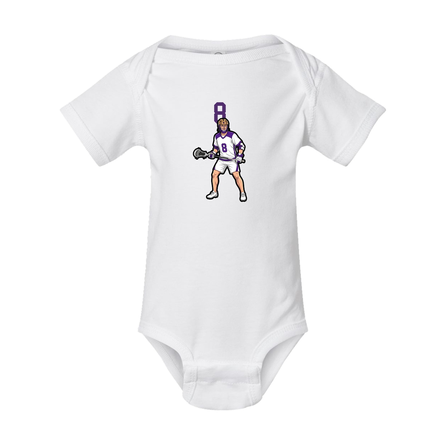 Baby Onesie — Number Top in White
