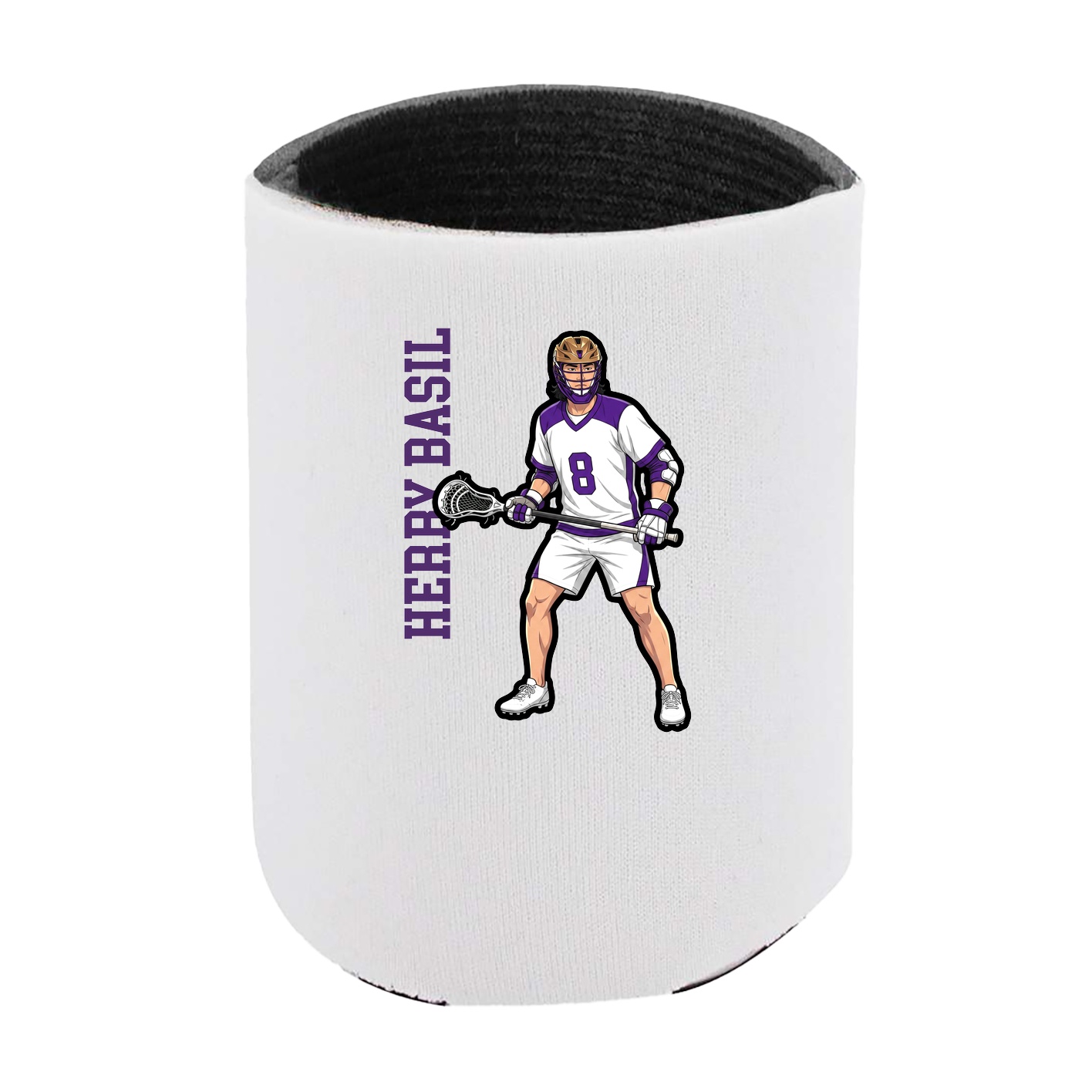 Can Holder — Name Vertical in White