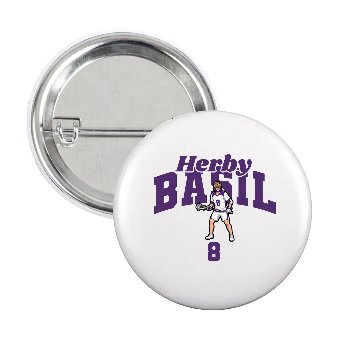 Game Day Button — Signature Arch in White