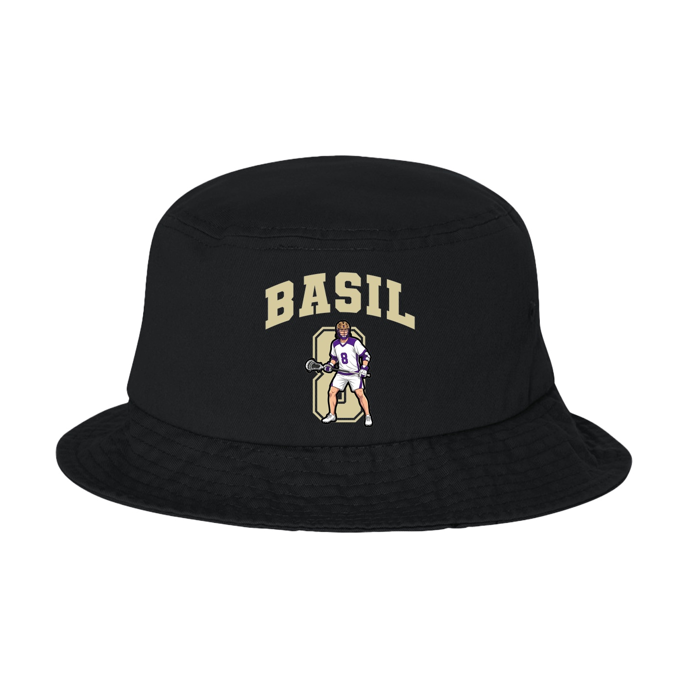 Bucket Cap — Number in Black