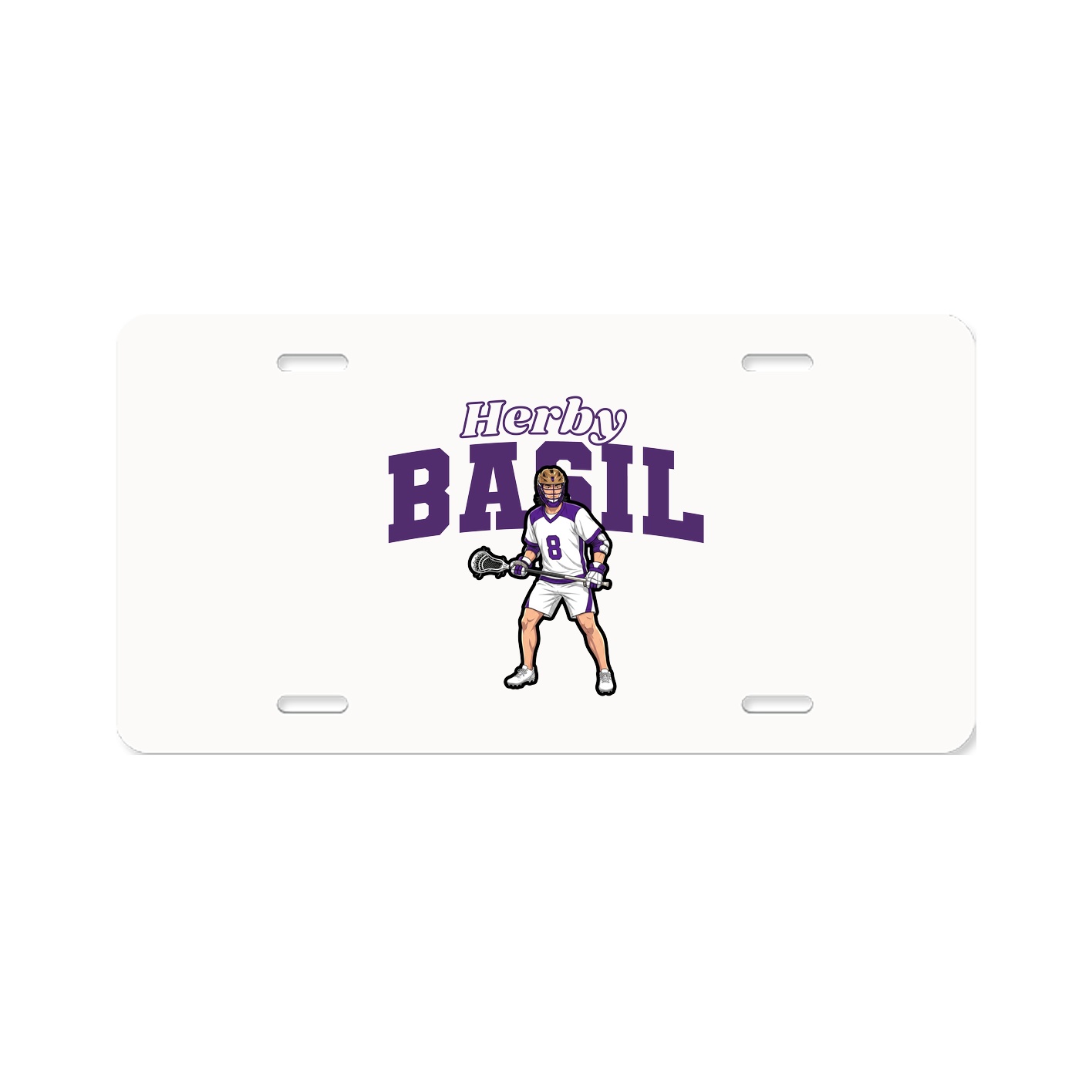 License Plate — Name Arch in Classic