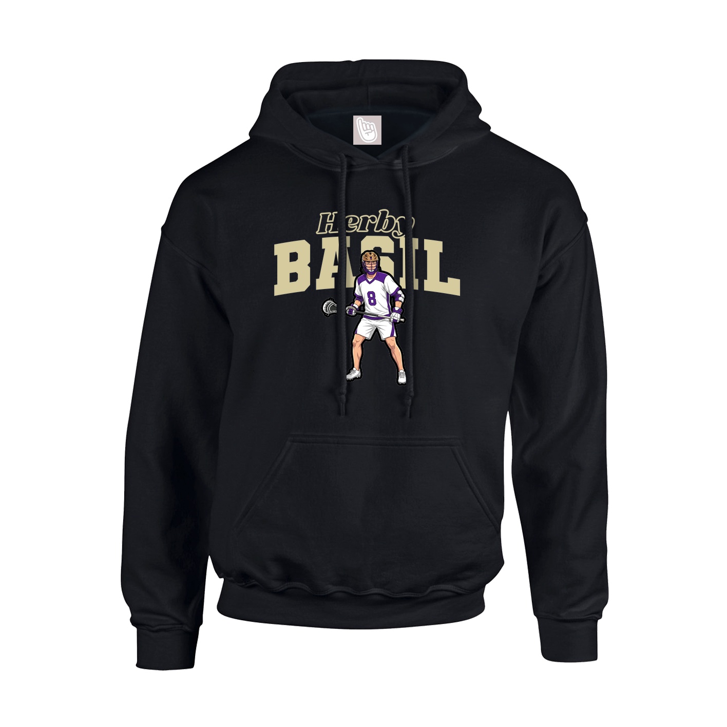 Hoodie — Name Arch in Black