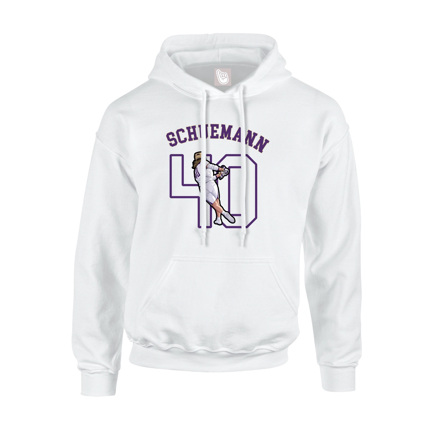 Youth Hoodie — Shirsey Arch in White