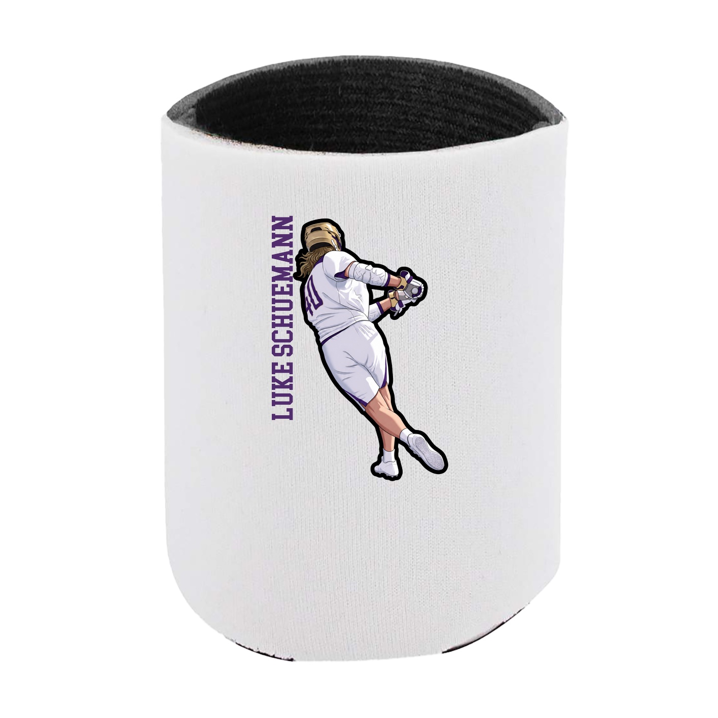 Can Holder — Name Vertical in White