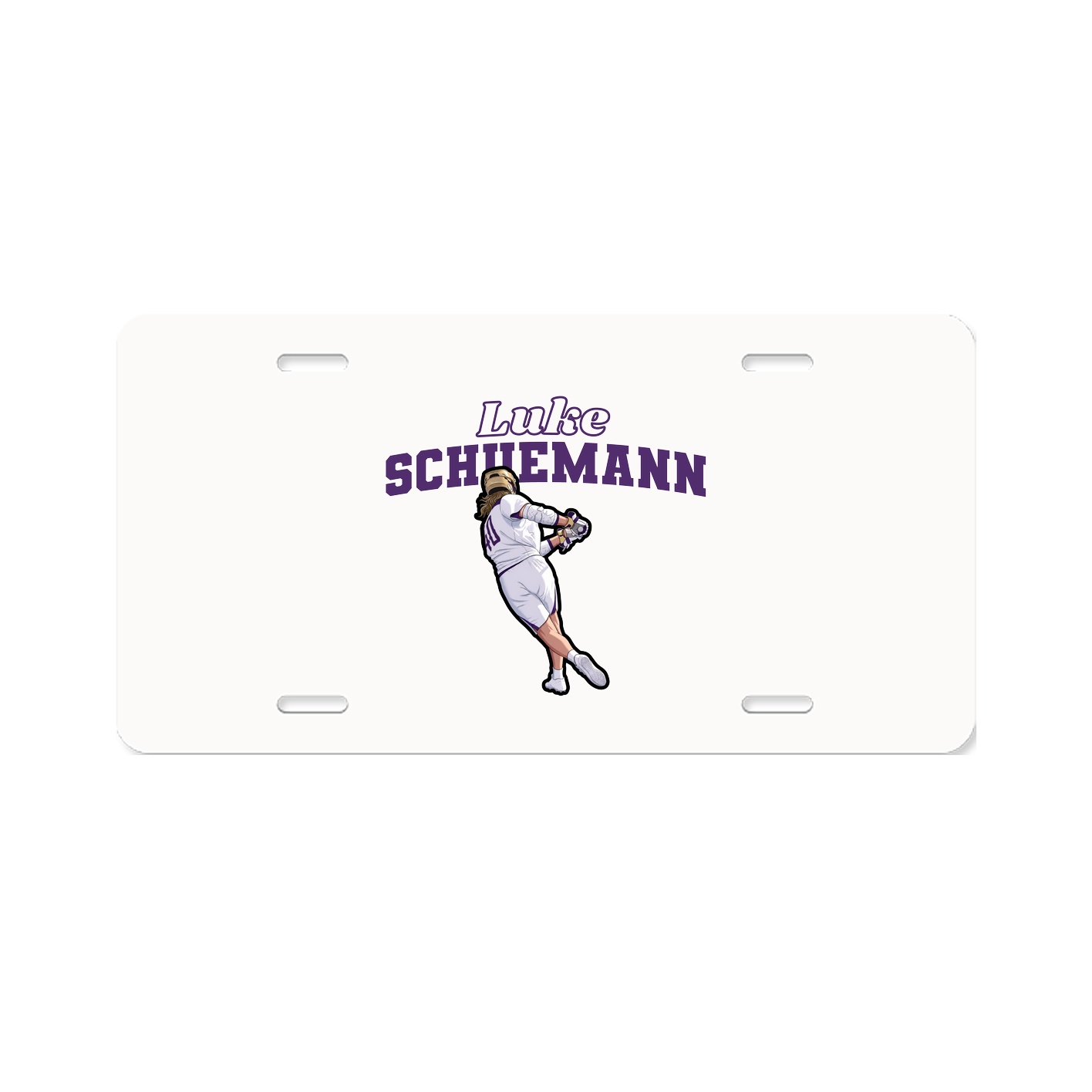 License Plate — Name Arch in Classic