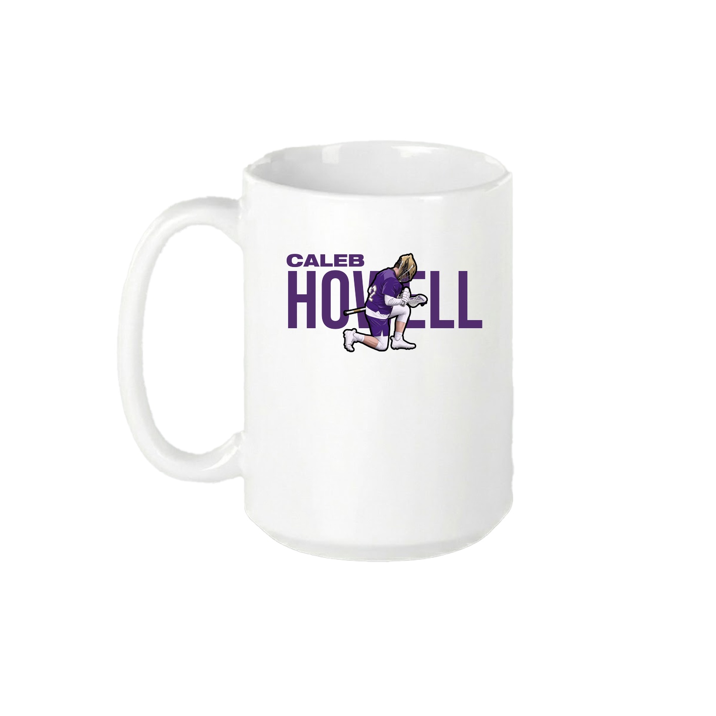 15oz Coffee Mug — Player Name in White
