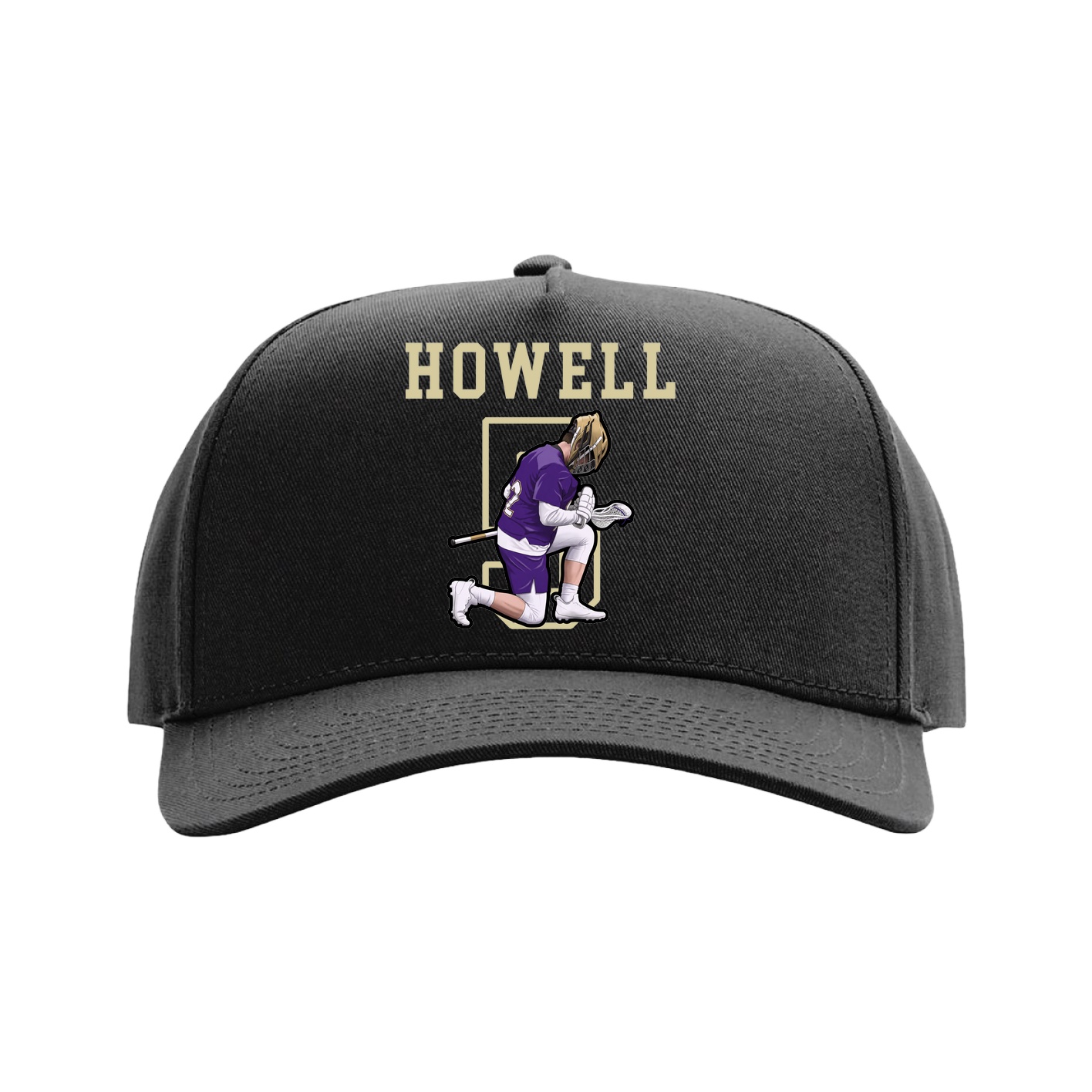 Full Fabric Five-Panel Champ Cap — Shirsey in Black