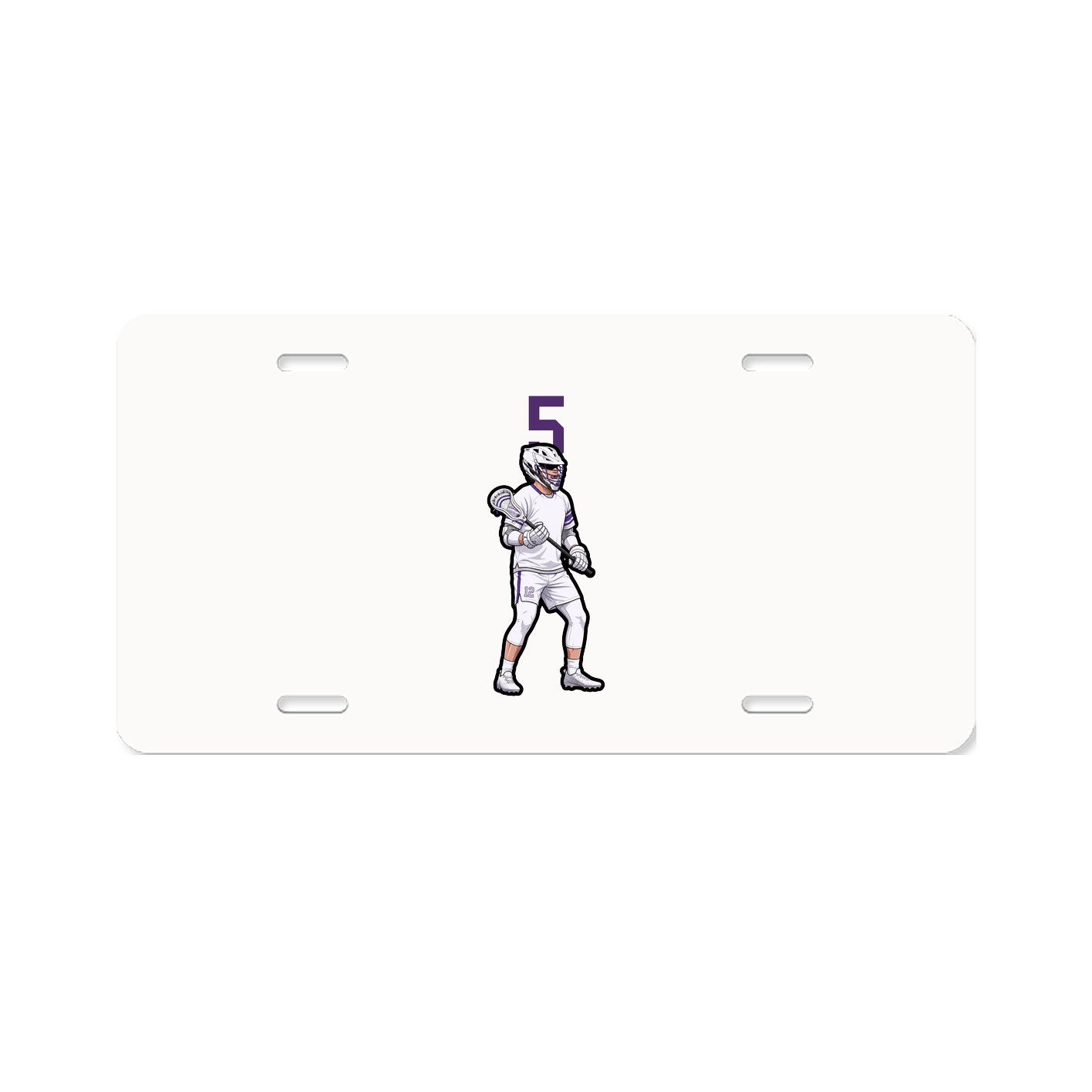 License Plate — Number Top in Classic