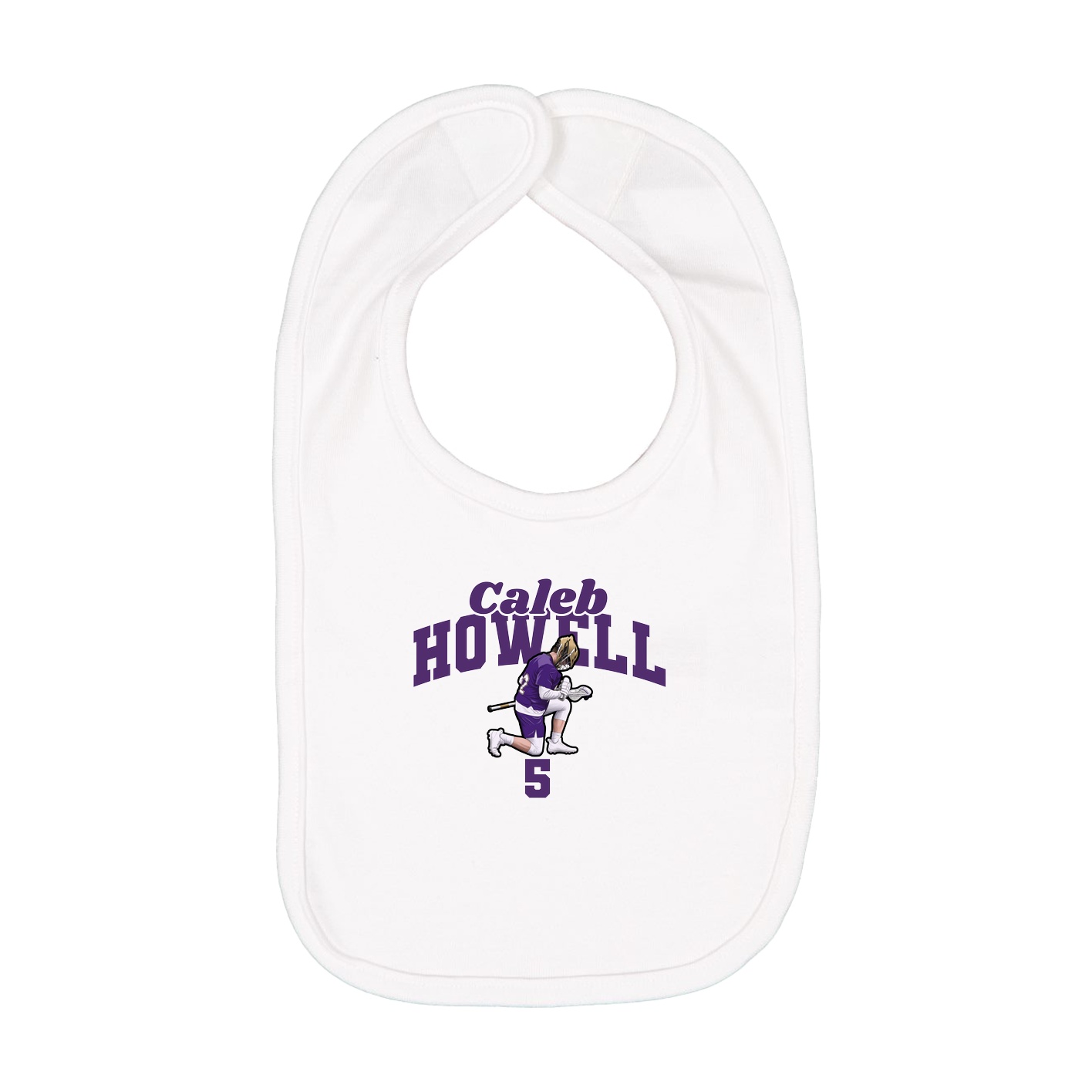 Infant Bib — Signature Arch in White
