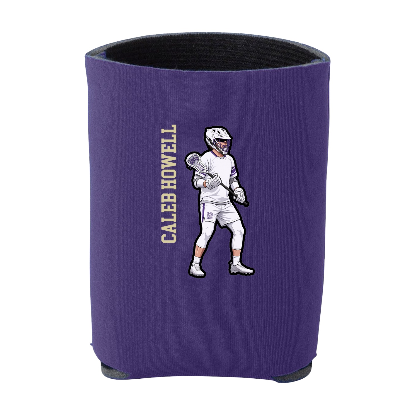 Can Holder — Name Vertical in Purple