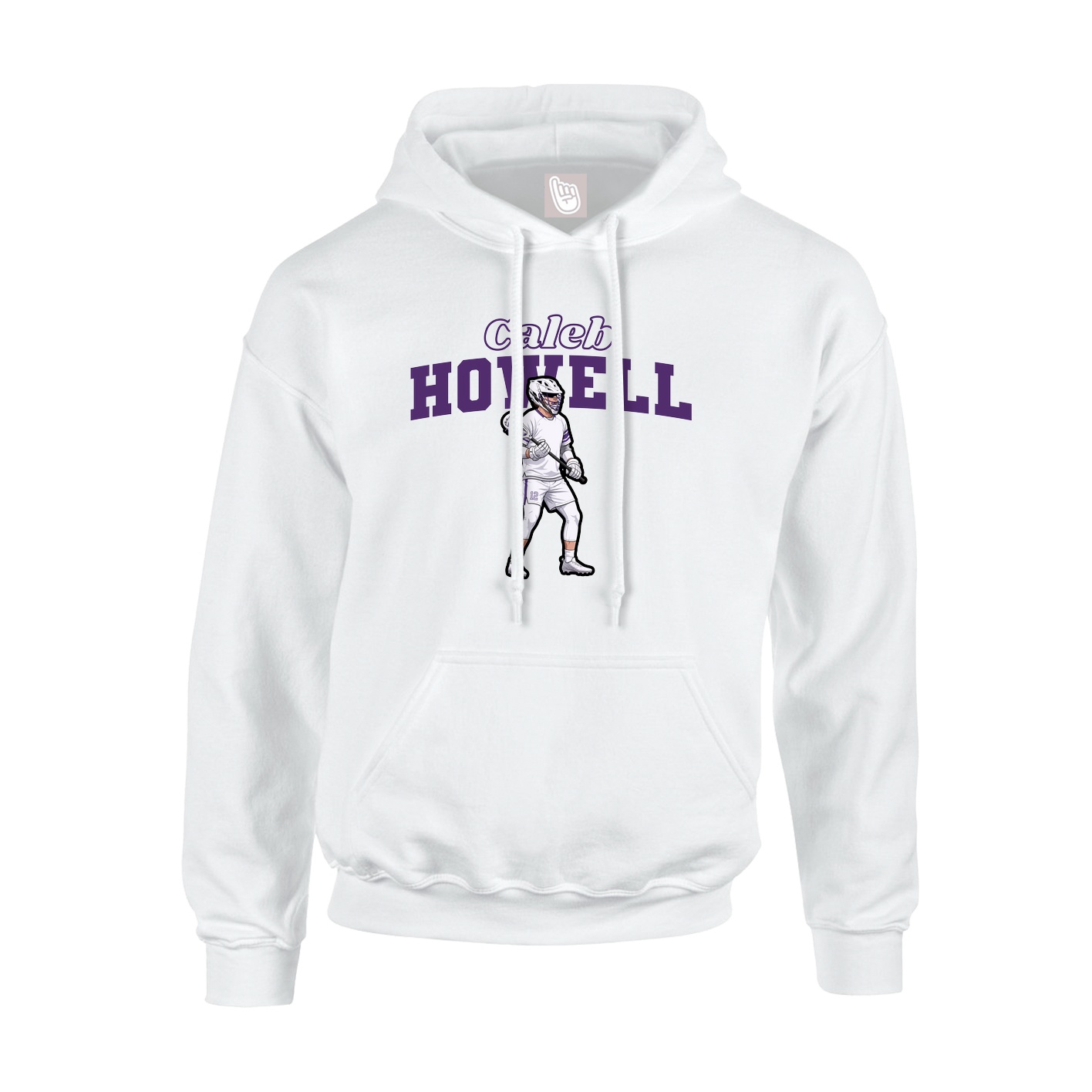 Hoodie — Name Arch in White
