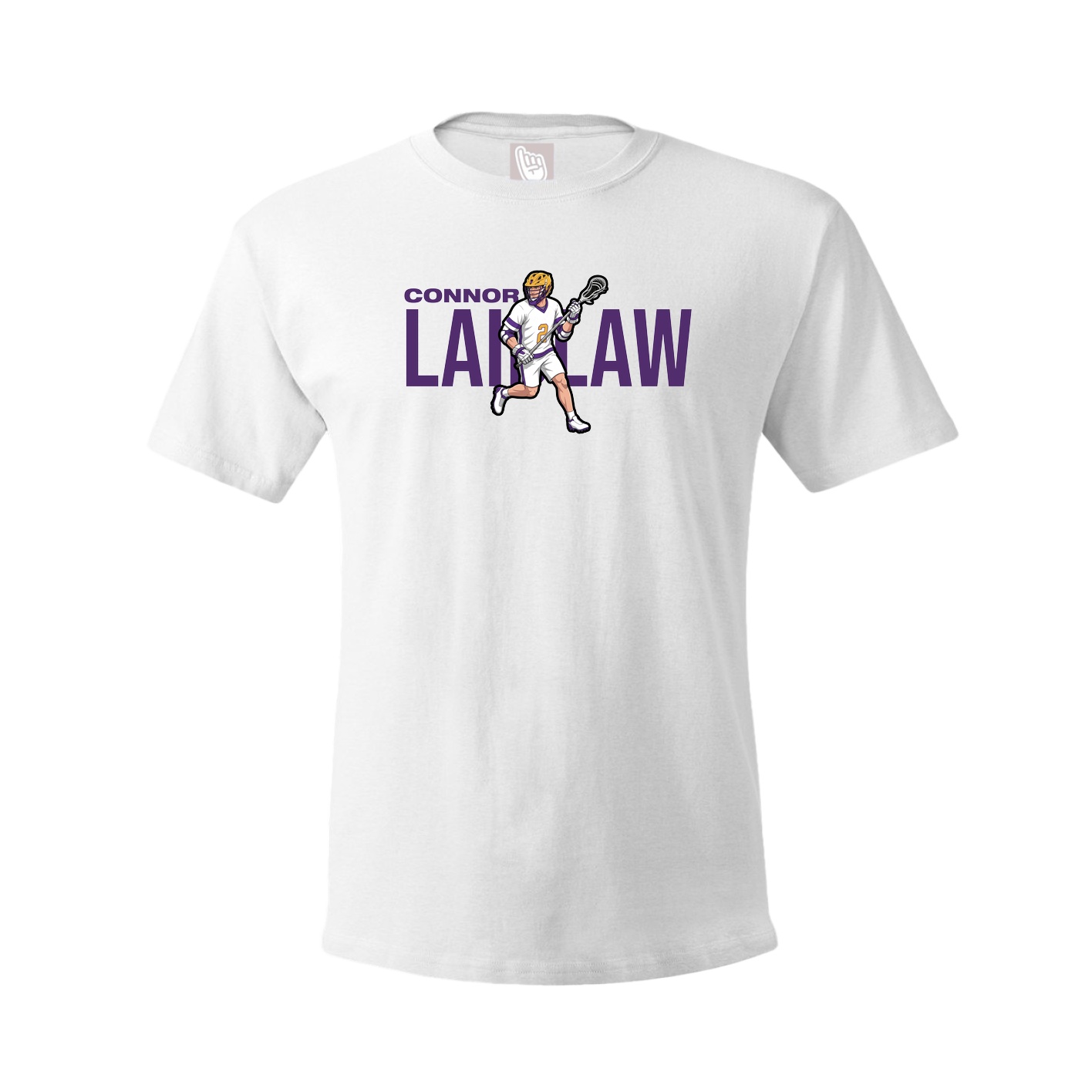 Youth Tee — Player Name in White