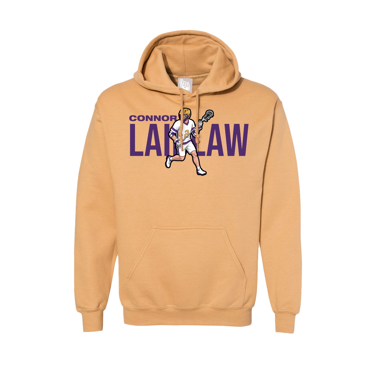 Hoodie — Player Name in Vegas Gold