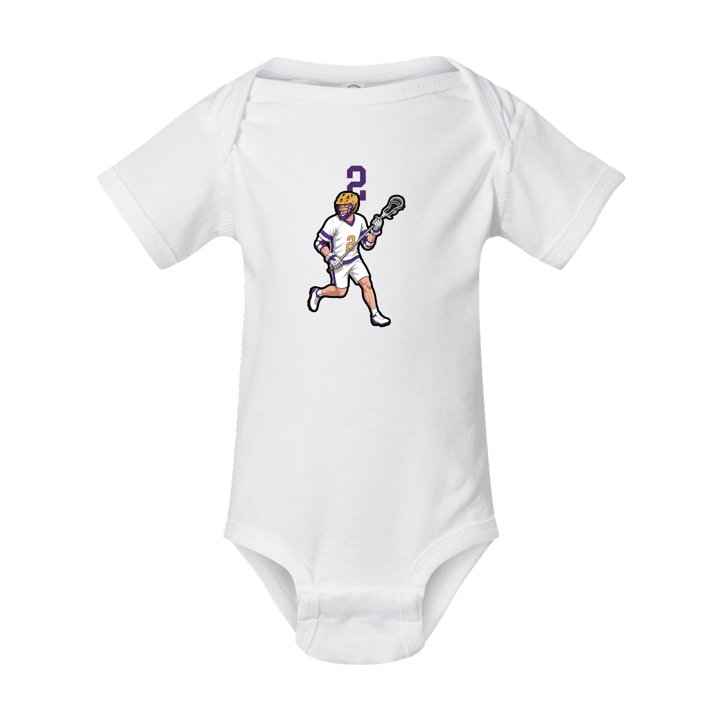 Baby Onesie — Number Top in White