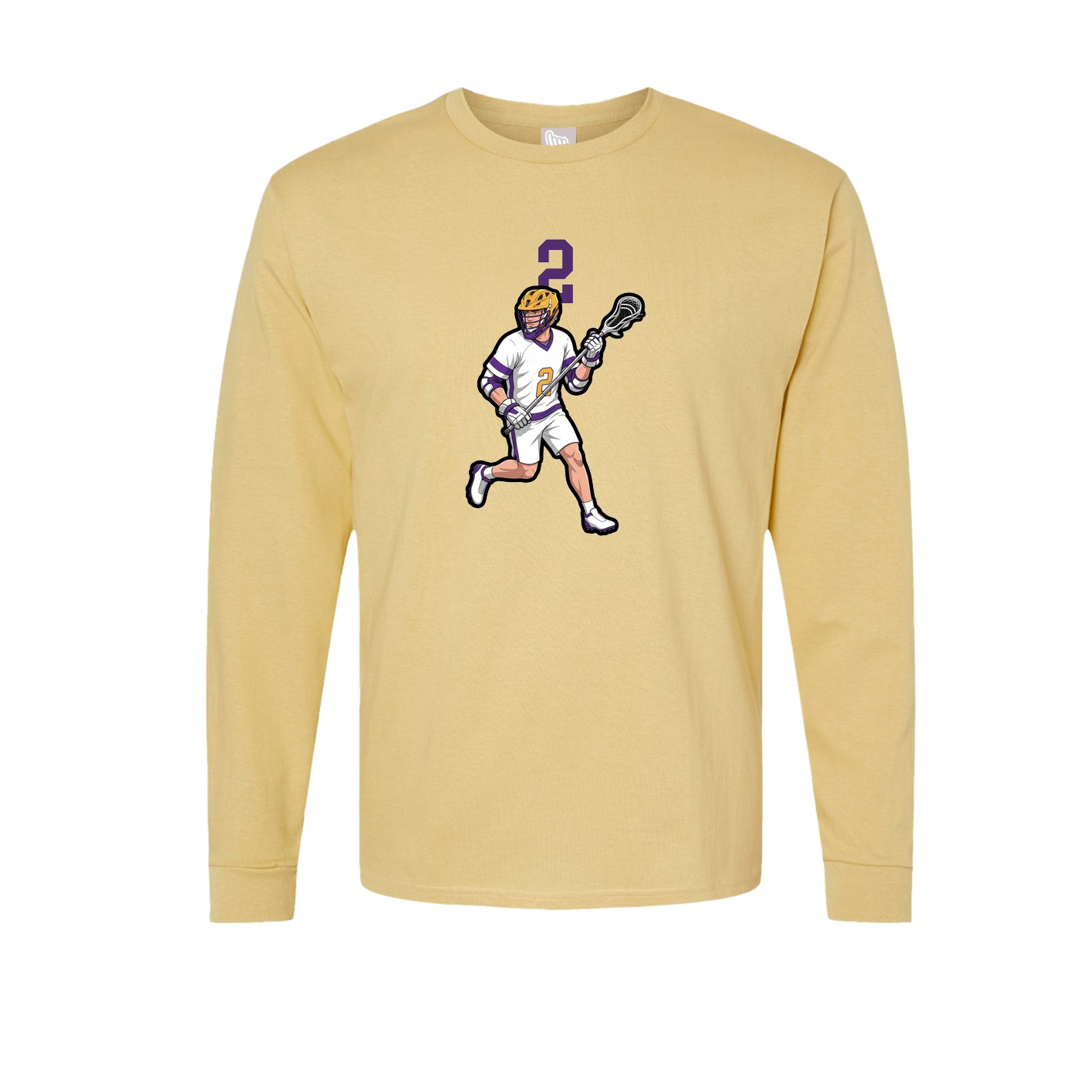 Long Sleeve Tee — Number Top in Vegas Gold