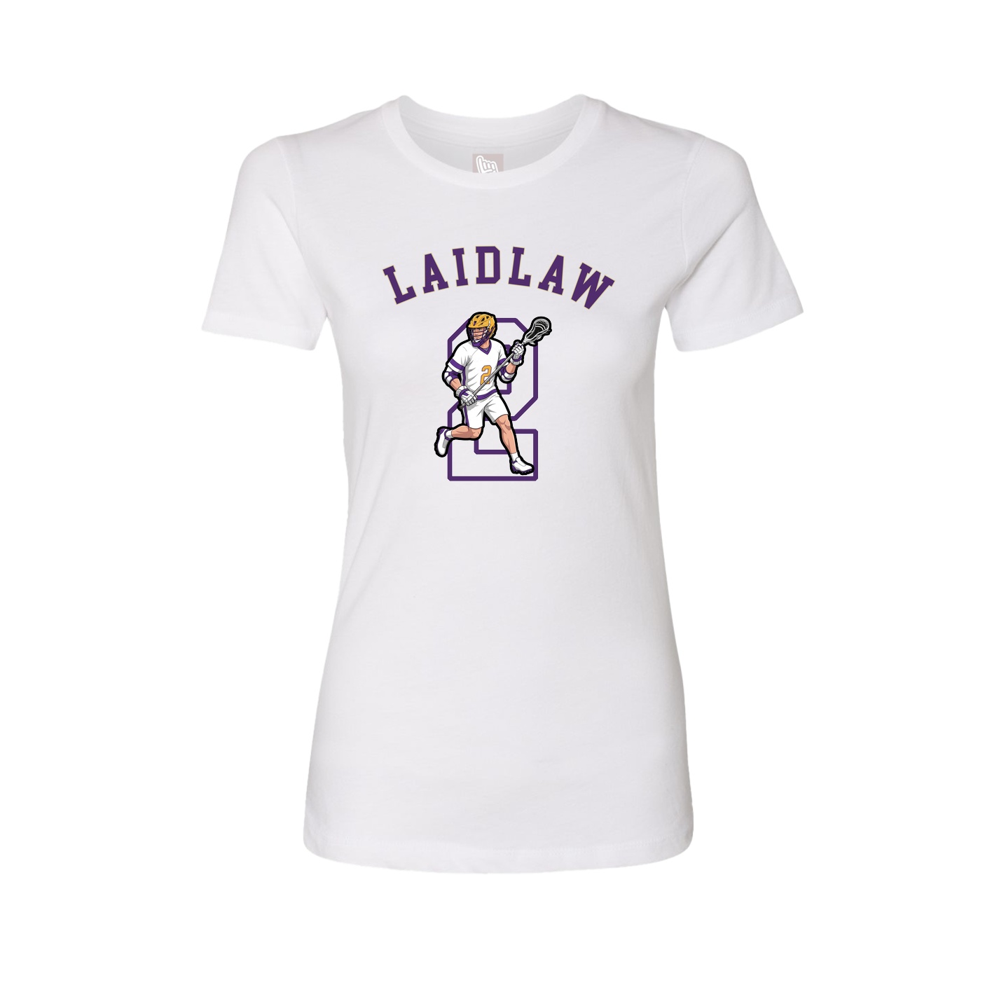 Fitted Women's Tee — Shirsey Arch in White