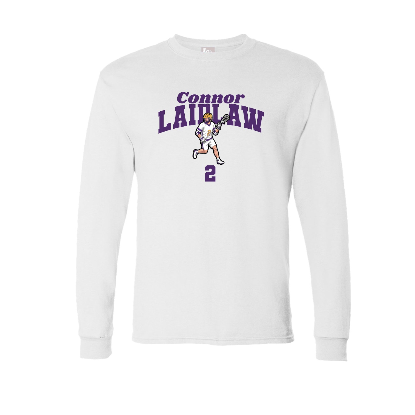 Long Sleeve Tee — Signature Arch in White