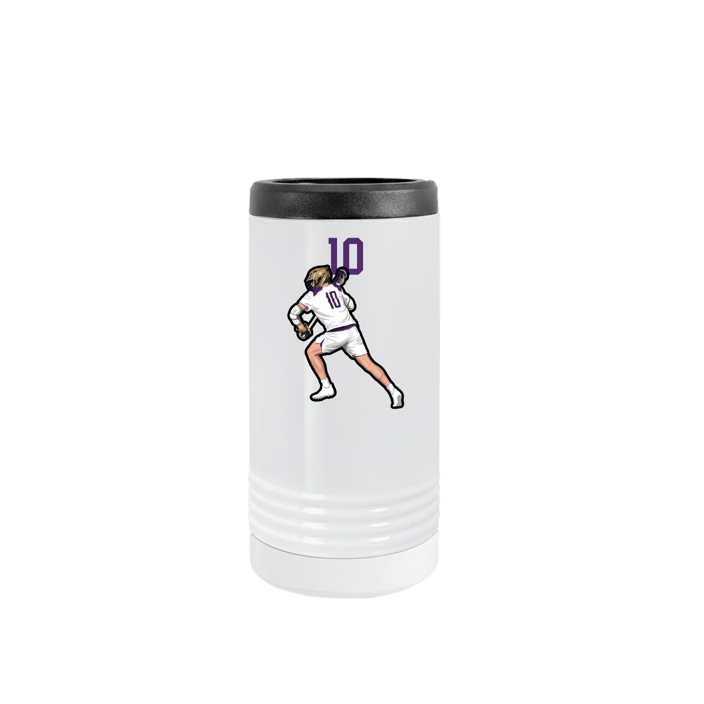 Slim Beverage Holder — Number Top in White
