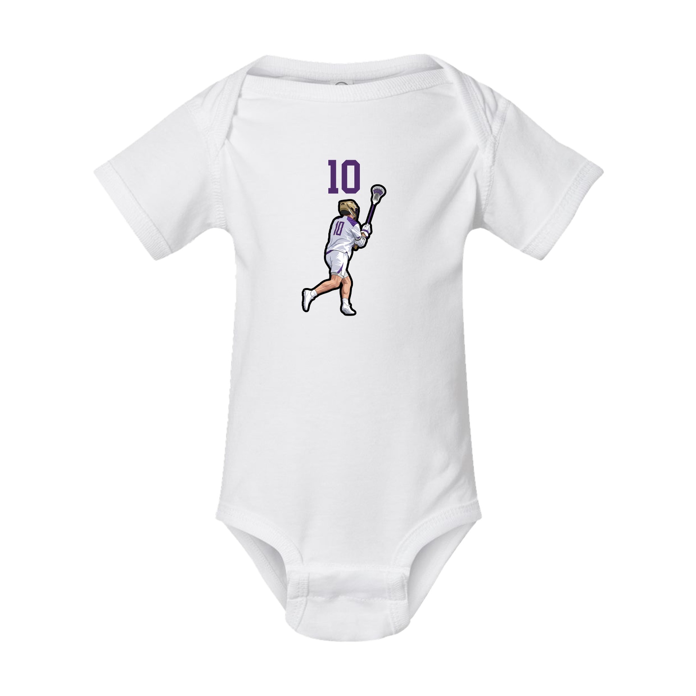 Baby Onesie — Number Top in White