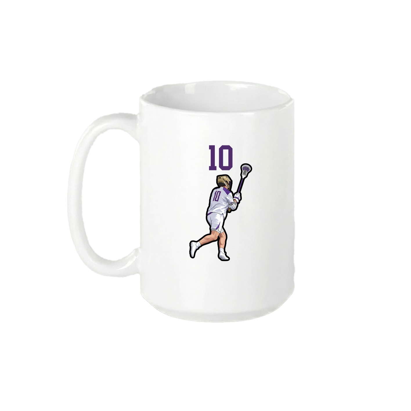 15oz Coffee Mug — Number Top in White