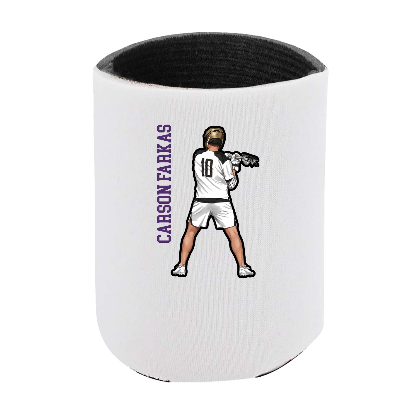 Can Holder — Name Vertical in White