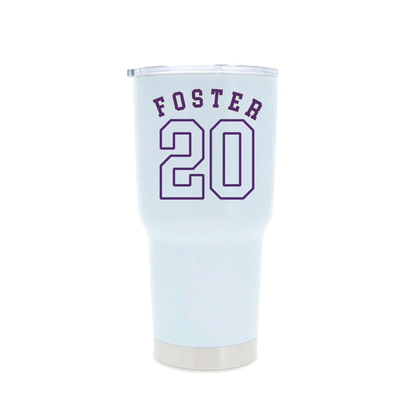 30oz Stainless Steel Tumbler — Shirsey Arch in White