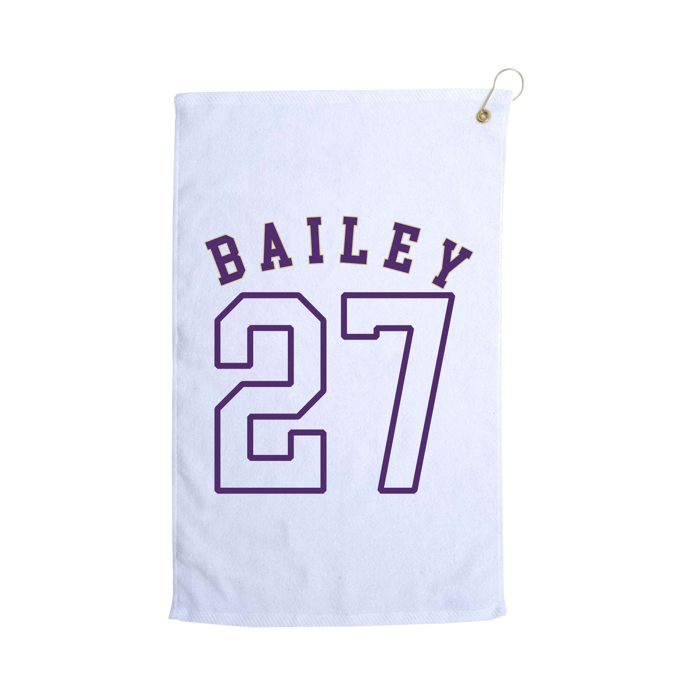 Golf Towel — Shirsey Arch in White
