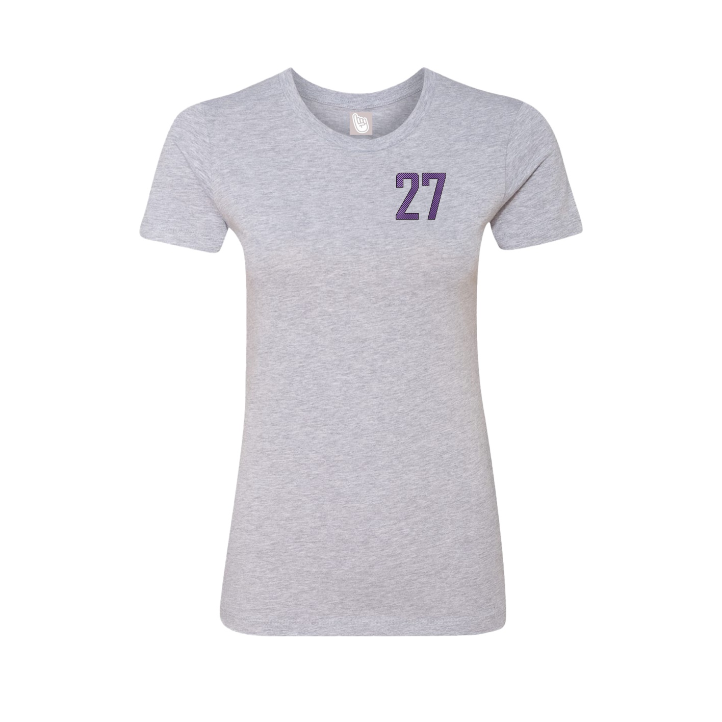 Fitted Women's Tee — Front Shirsy in Grey