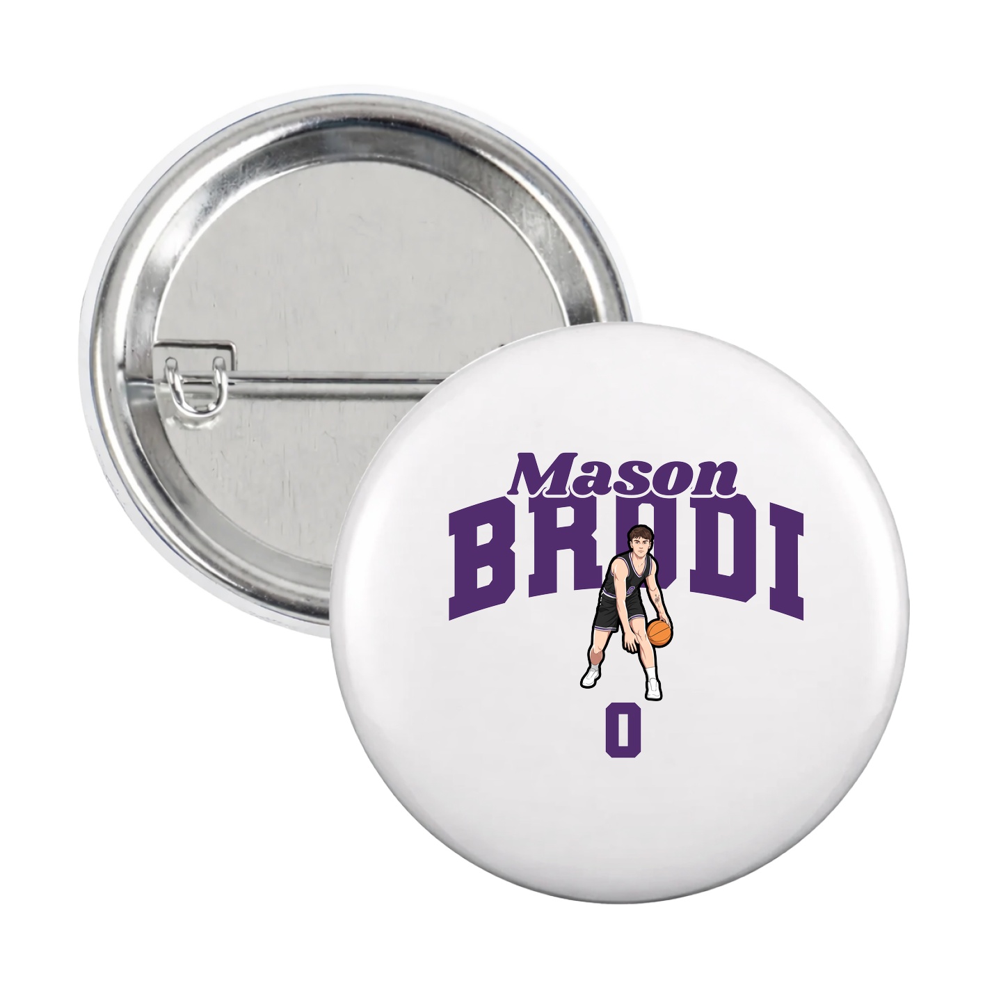 Game Day Button — Signature Arch in White