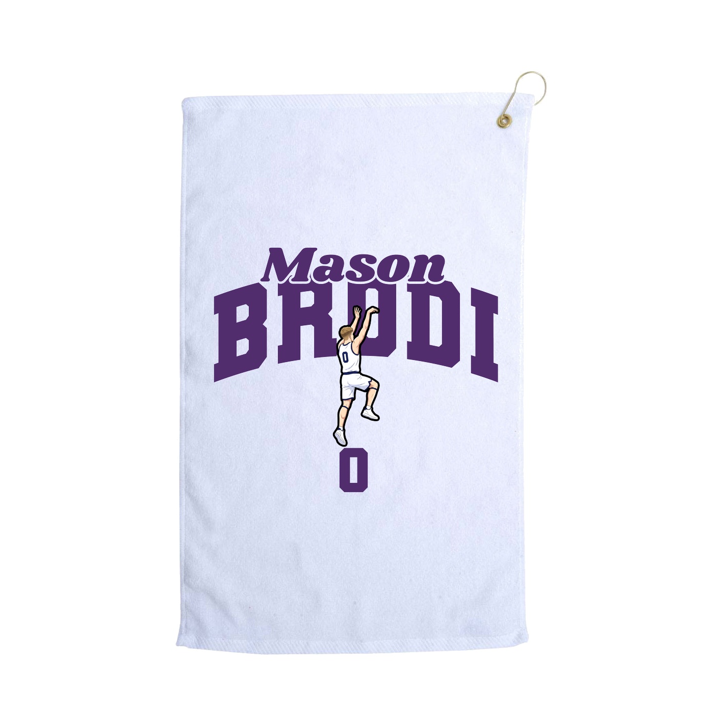 Golf Towel — Signature Arch in White