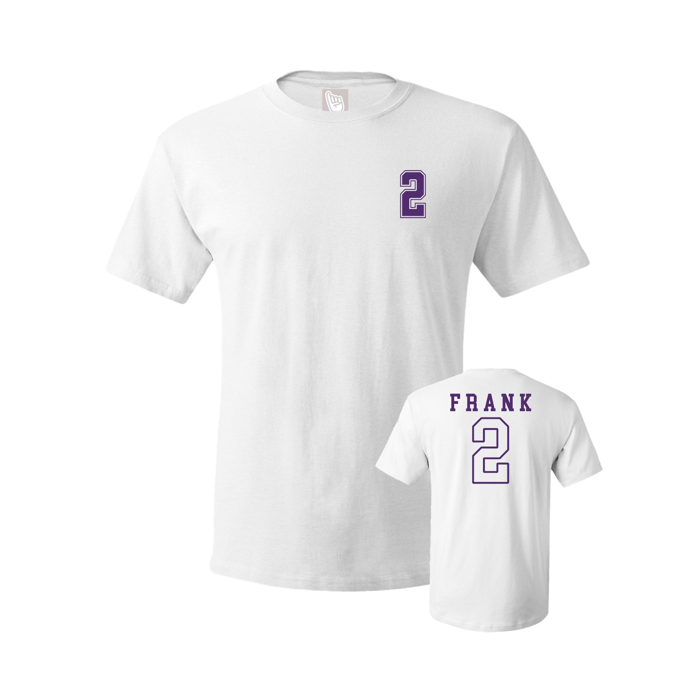 Youth Tee — Chest Back in White