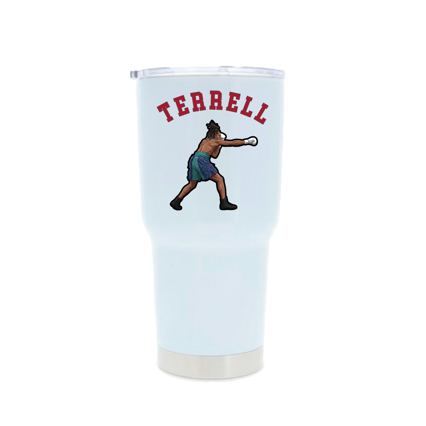 30oz Stainless Steel Tumbler — Shirsey Arch in White