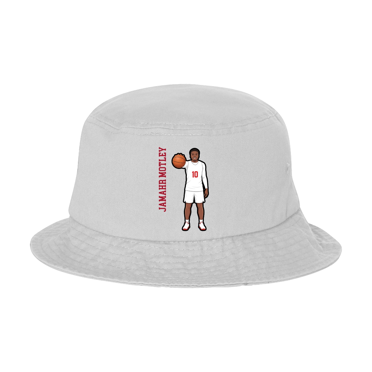 Bucket Cap — Name Vertical in White