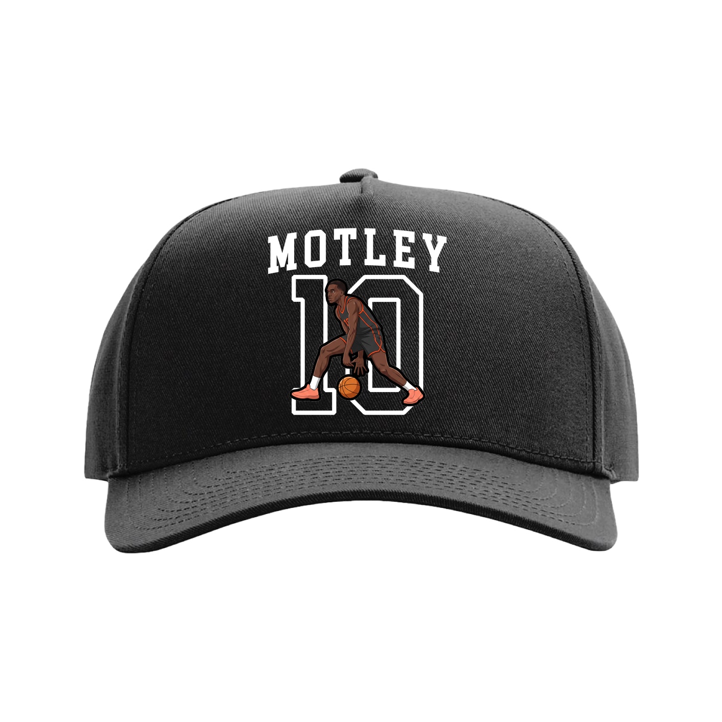 Full Fabric Five-Panel Champ Cap — Shirsey in Black
