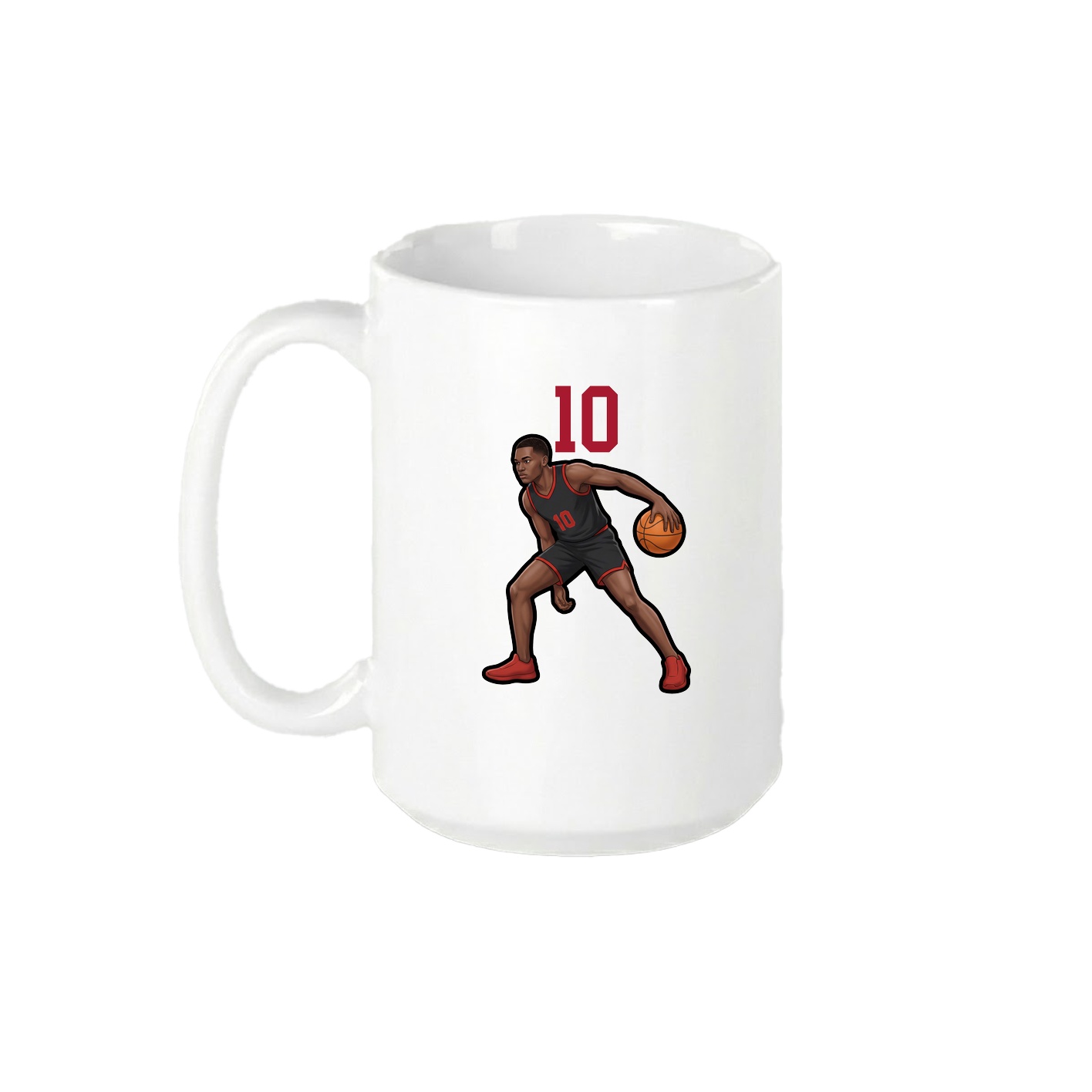 15oz Coffee Mug — Number Top in White