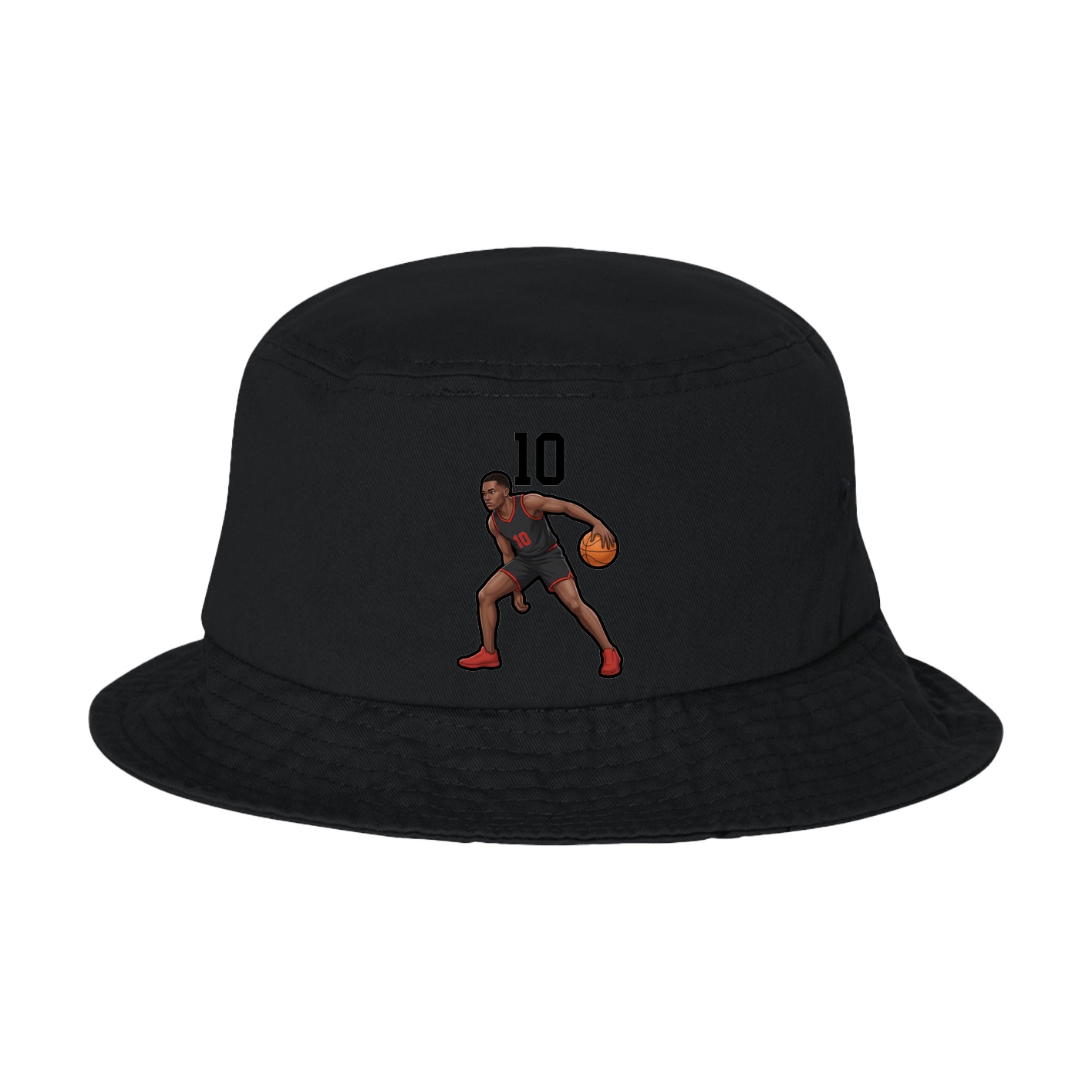 Bucket Cap — Number Top in Black