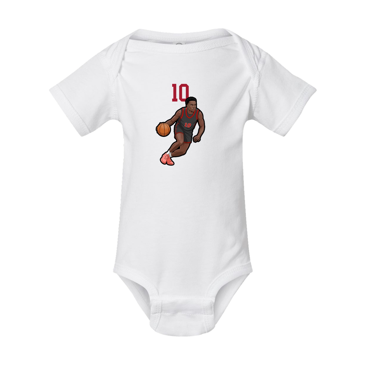 Baby Onesie — Number Top in White