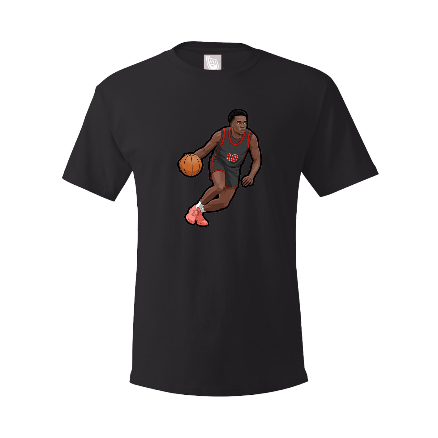 Youth Tee — Name Vertical in Black