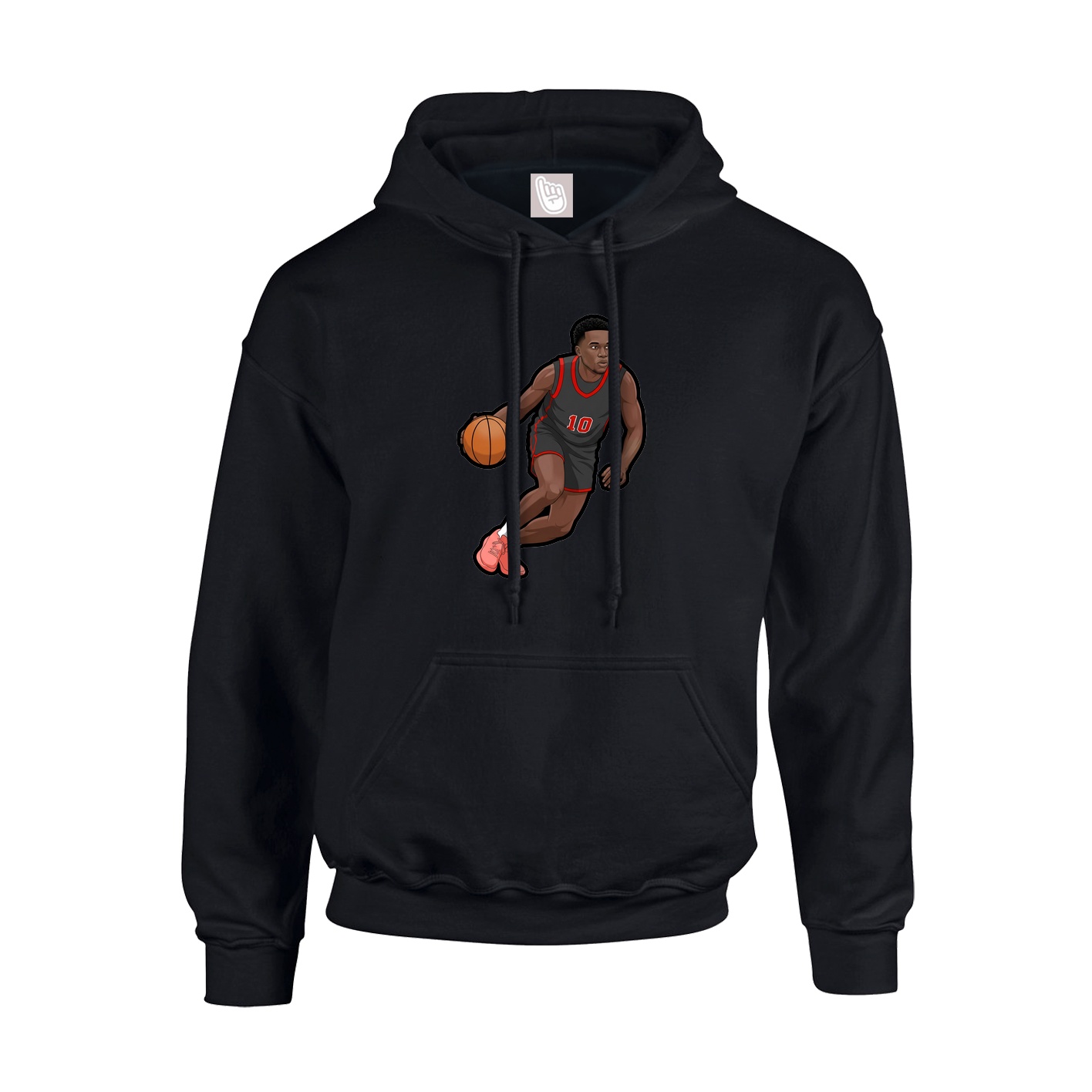 Hoodie — Name Vertical in Black