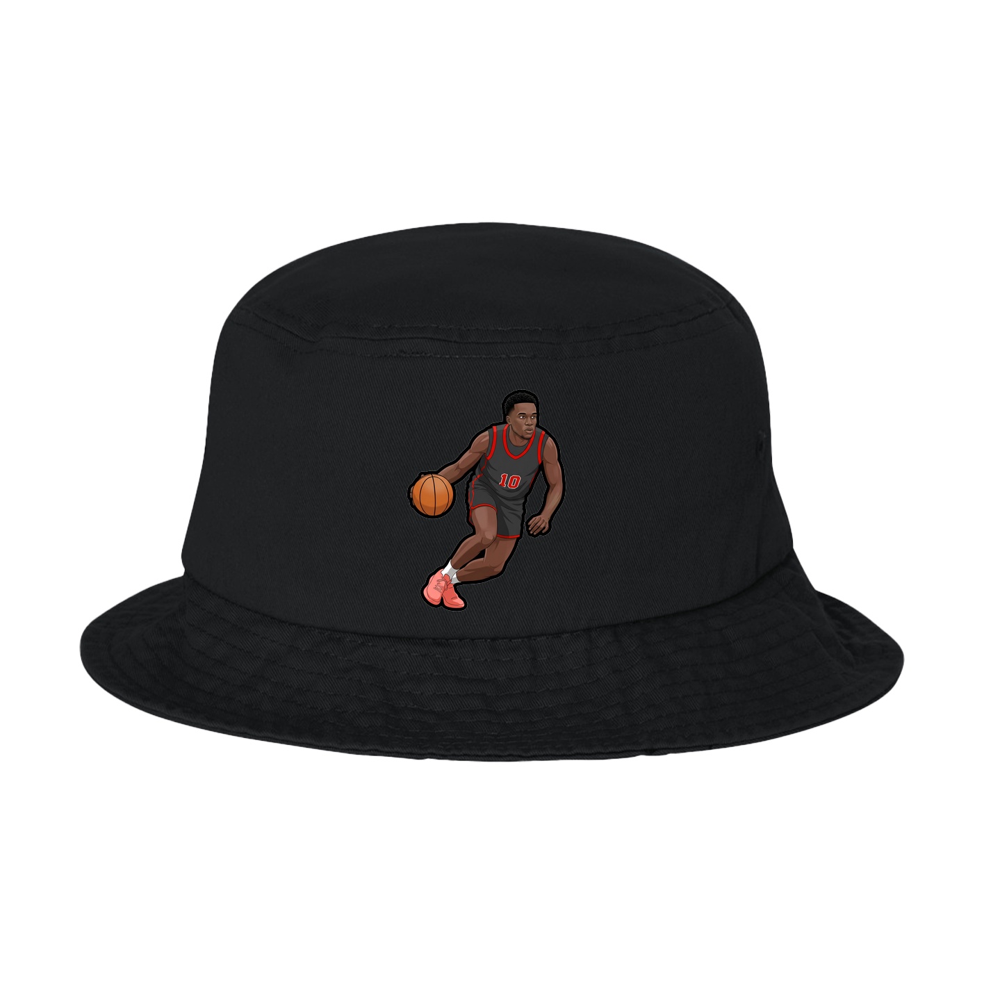 Bucket Cap — Name Vertical in Black