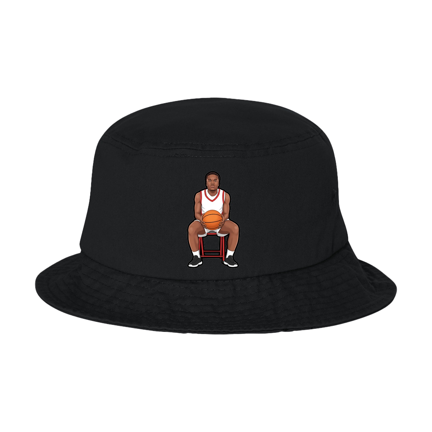Bucket Cap — Name Vertical in Black