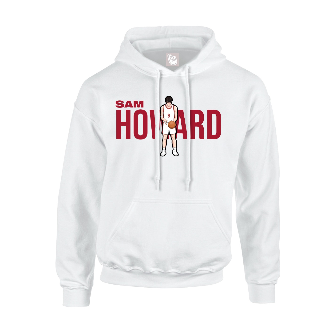 Youth Hoodie — Player Name in White