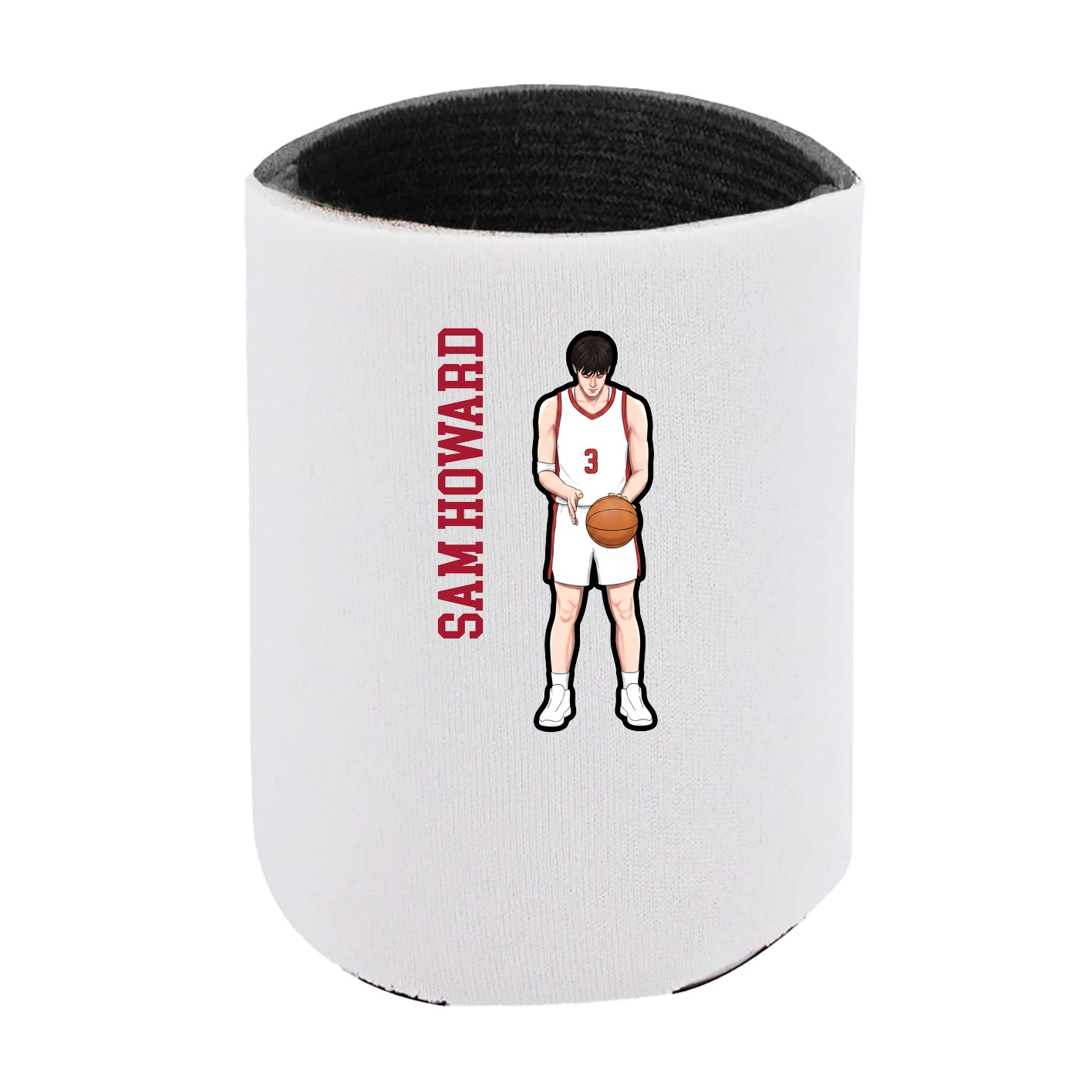 Can Holder — Name Vertical in White