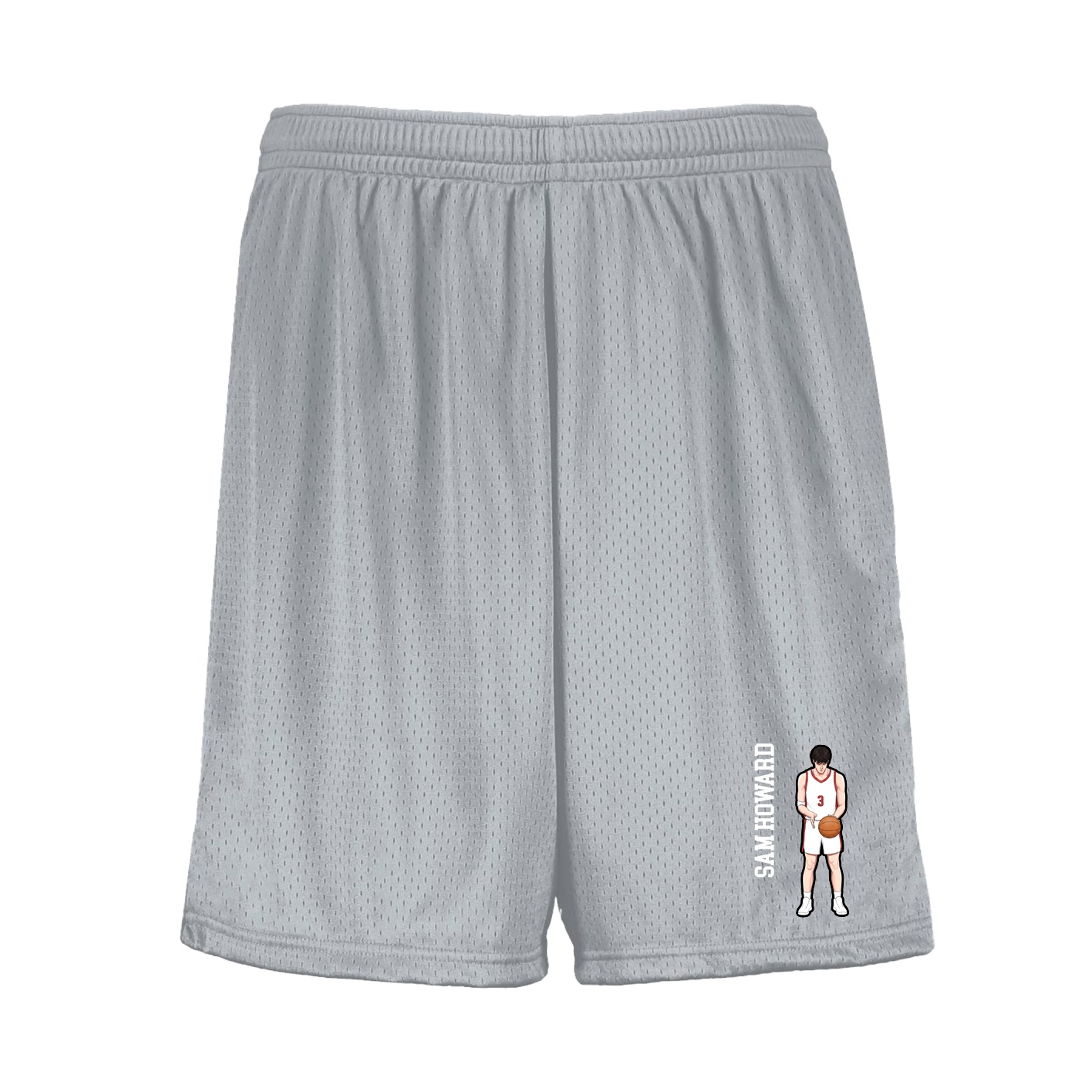 Shorts — Name Vertical in Silver